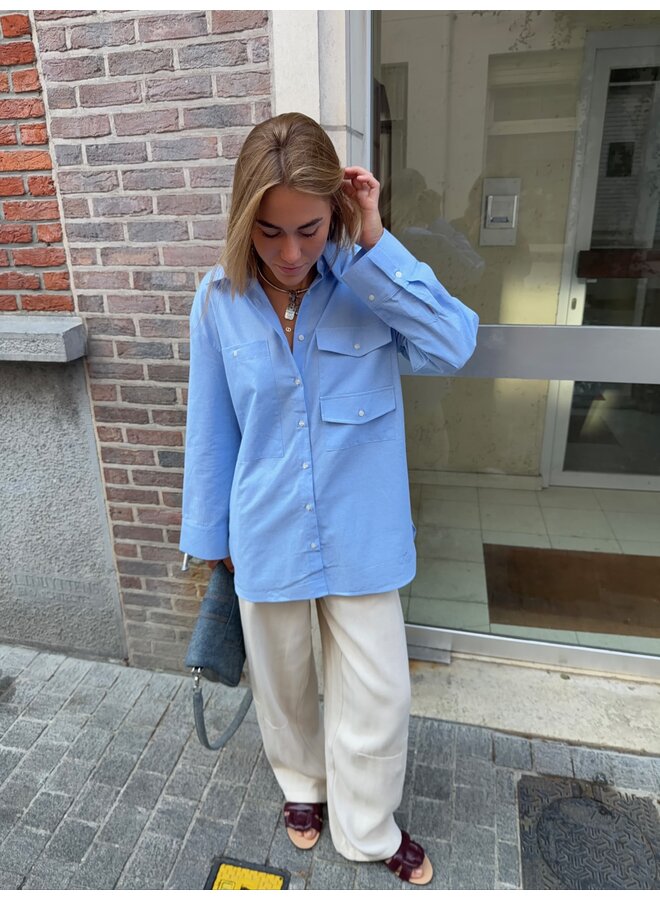 SAGE BLOUSE BLUE
