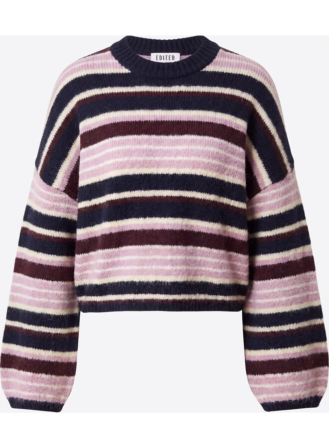 LAINEY JUMPER MULTISTRIPE PINK