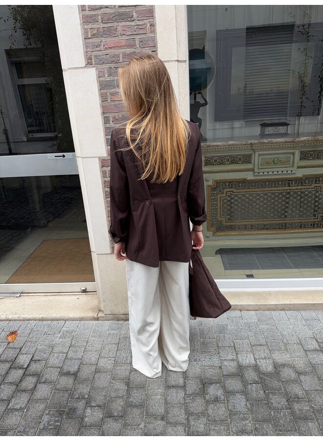 YASRIU BLAZER COFFEE BEAN