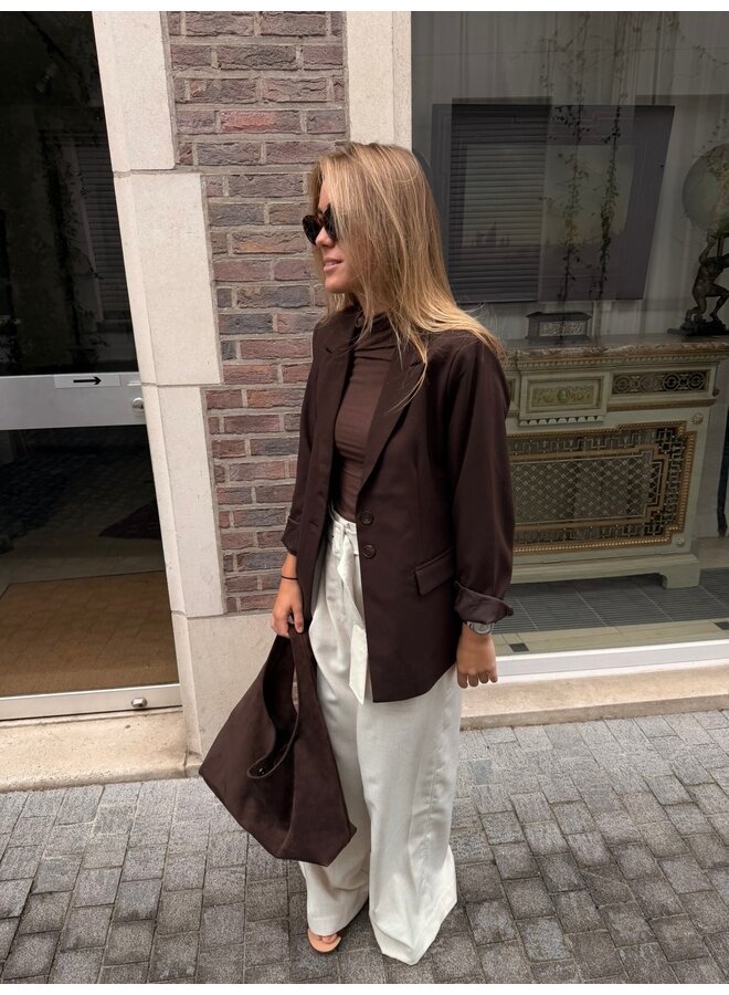 YASRIU BLAZER COFFEE BEAN