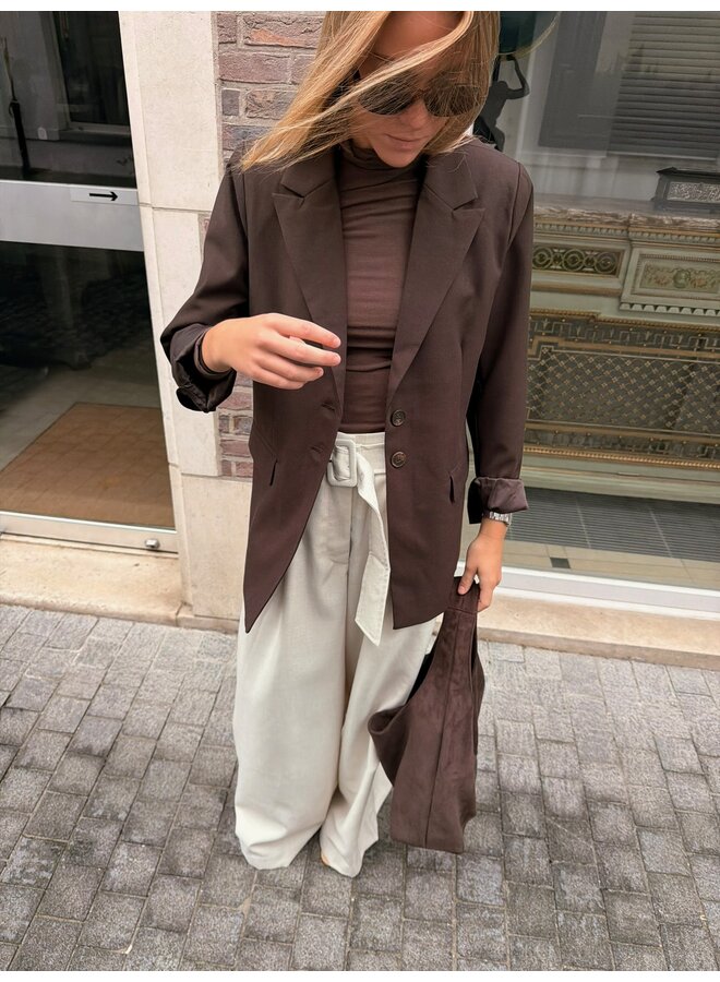 YASRIU BLAZER COFFEE BEAN