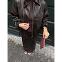 JILIAN JACKET DARK BROWN WASHED