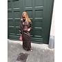 JELLA PU SKIRT DARK BROWN WASHED