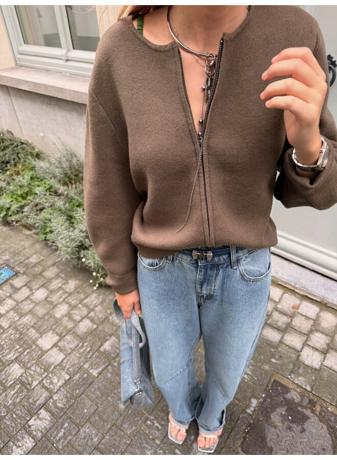 ROULUCILA ZIP CARDIGAN