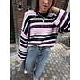 LAINEY JUMPER MULTISTRIPE PINK