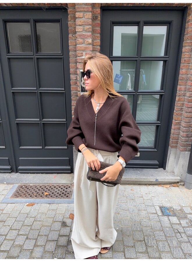 RAE JUMPER BROWN