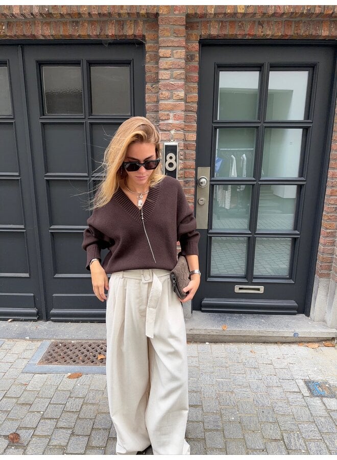 RAE JUMPER BROWN