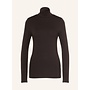 YASWOOLAN HIGH NECK TOP CHOCOLATE BROWN
