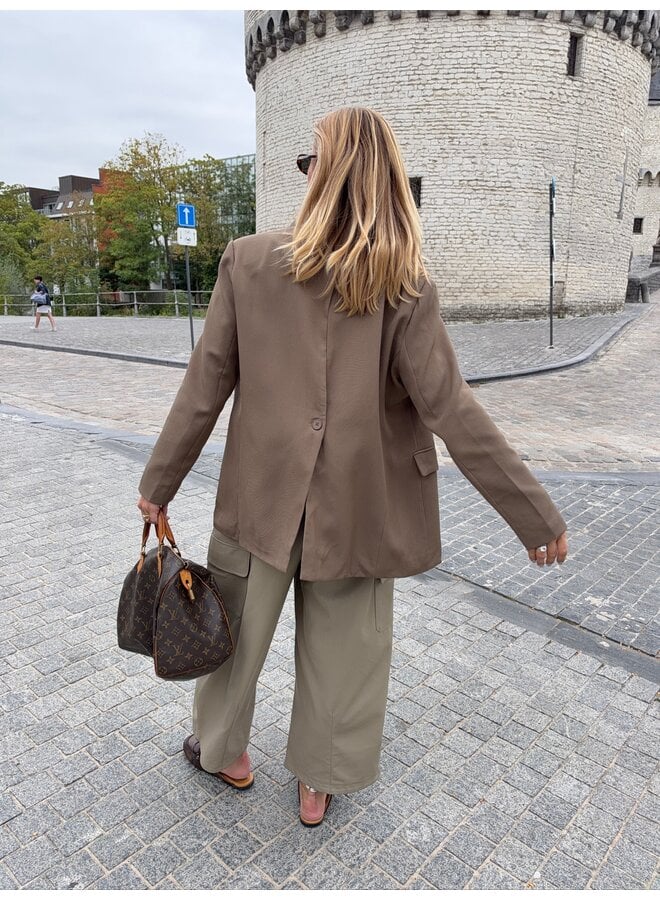 GEMMA BLAZER DARK BEIGE