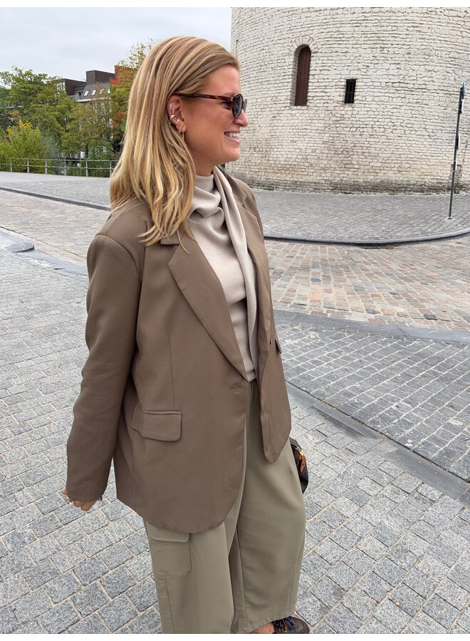 GEMMA BLAZER DARK BEIGE