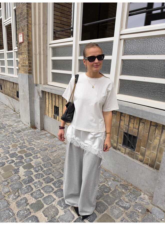 NOLA T-SHIRT LACE WHITE