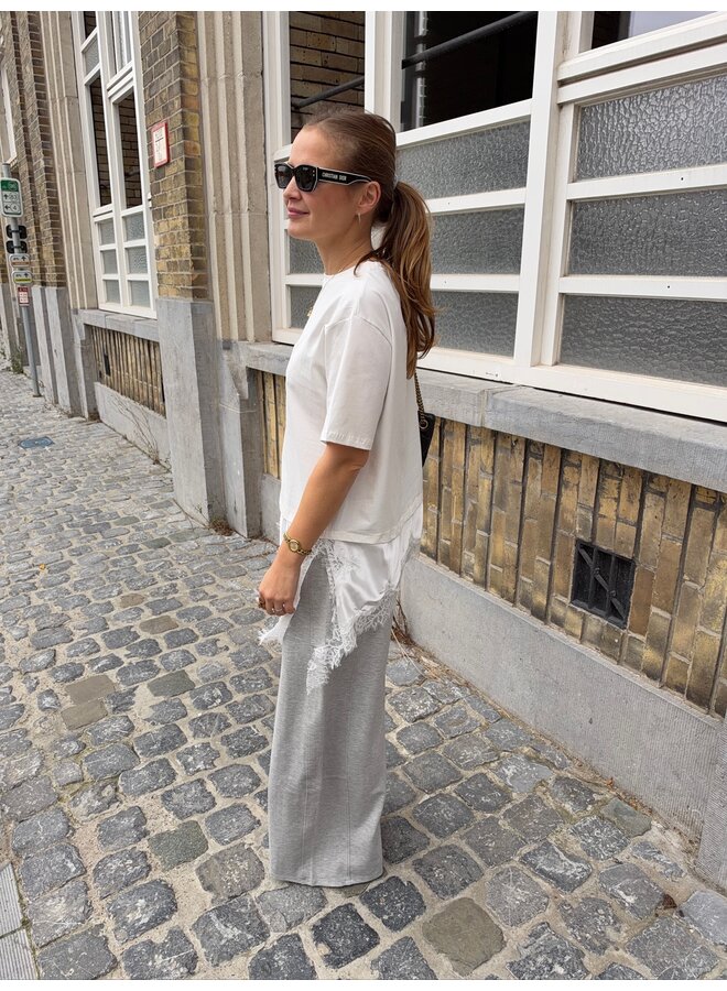 NOLA T-SHIRT LACE WHITE