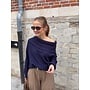 RIO OFF SHOULDER SWEATER NAVY BLUE