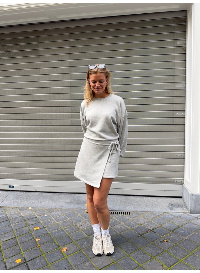 GABRIEL DRESS GREY MELANGE