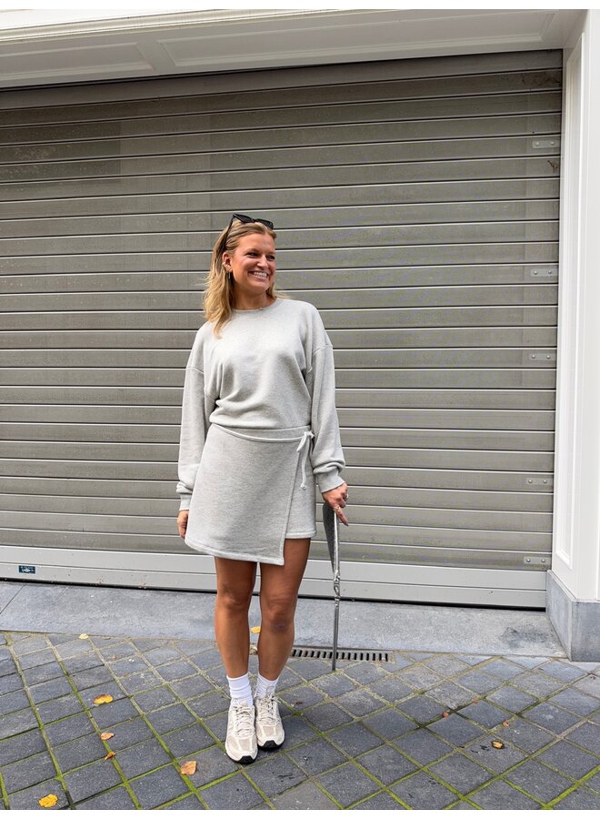 GABRIEL DRESS GREY MELANGE