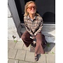 ROMAN BLOUSE BROWN/BLUE