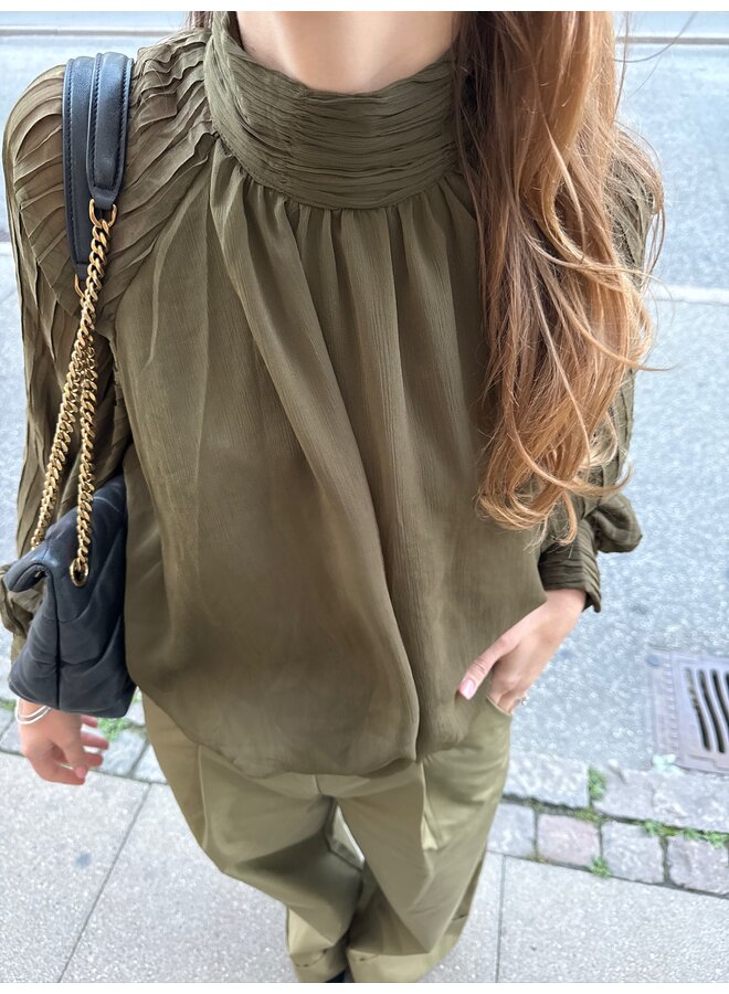 YASOLERA TOP DARK OLIVE