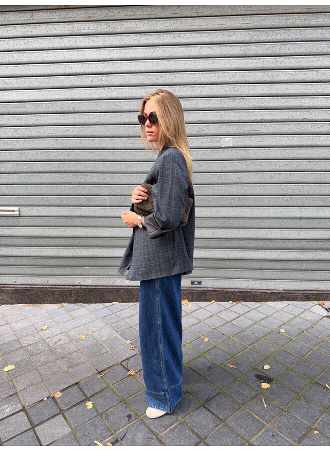 YASBEA WIDE JEANS DARK BLUE
