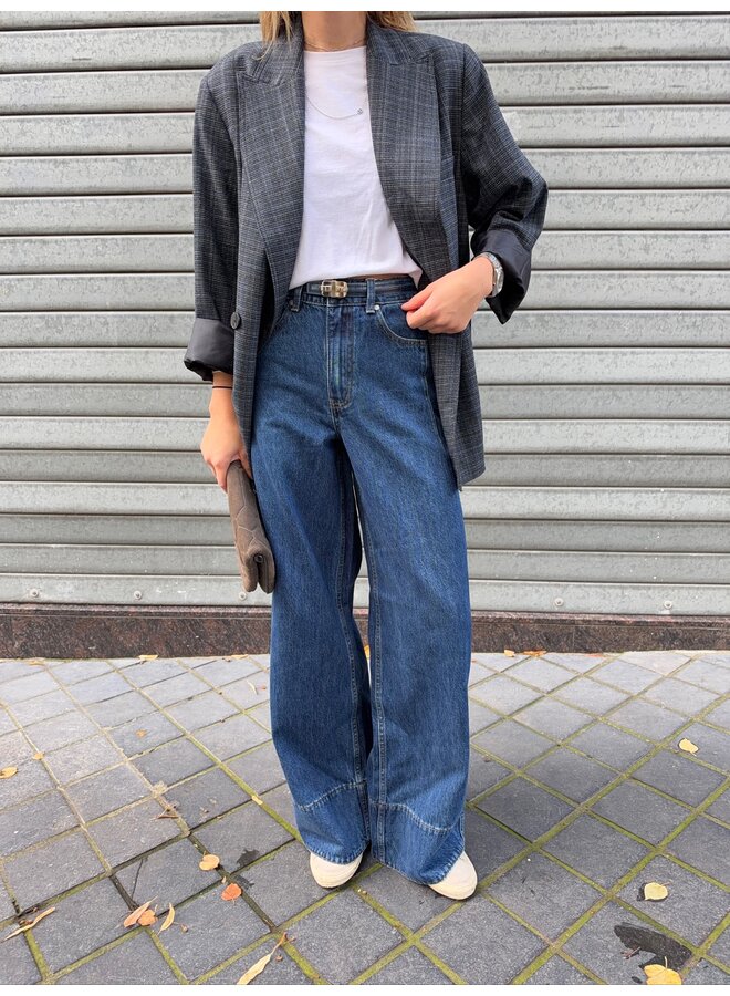YASBEA WIDE JEANS DARK BLUE