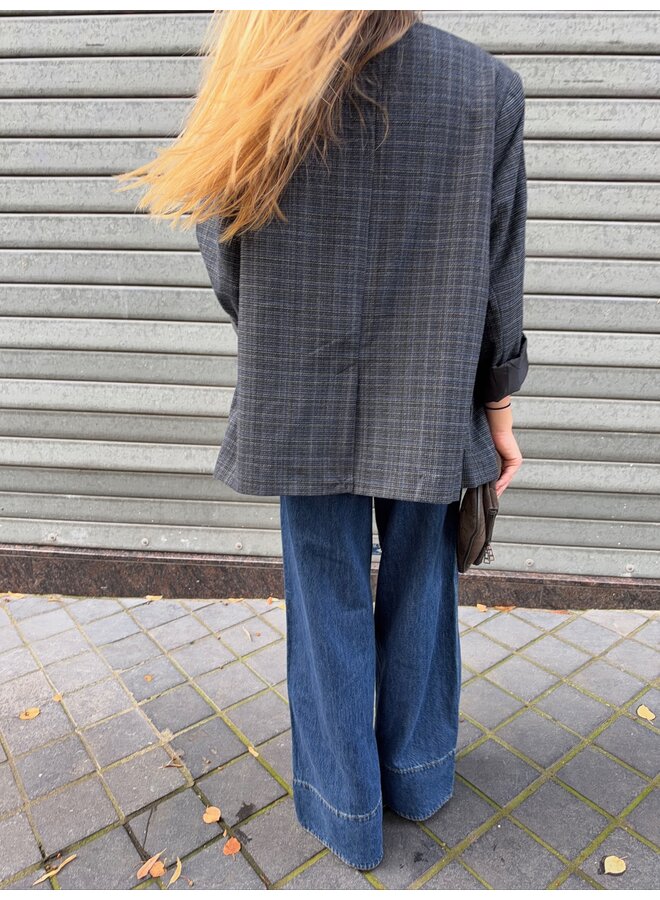 YASBEA WIDE JEANS DARK BLUE
