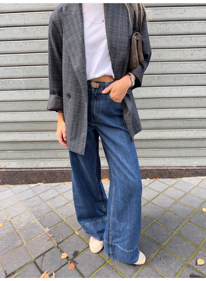 YASBEA WIDE JEANS DARK BLUE