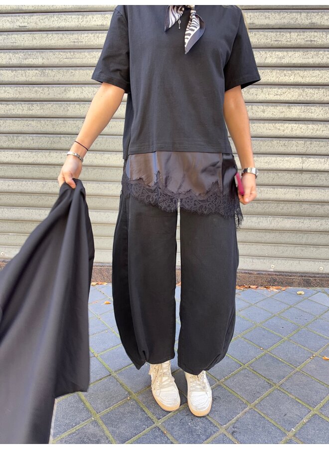 BARREL JEANS BLACK