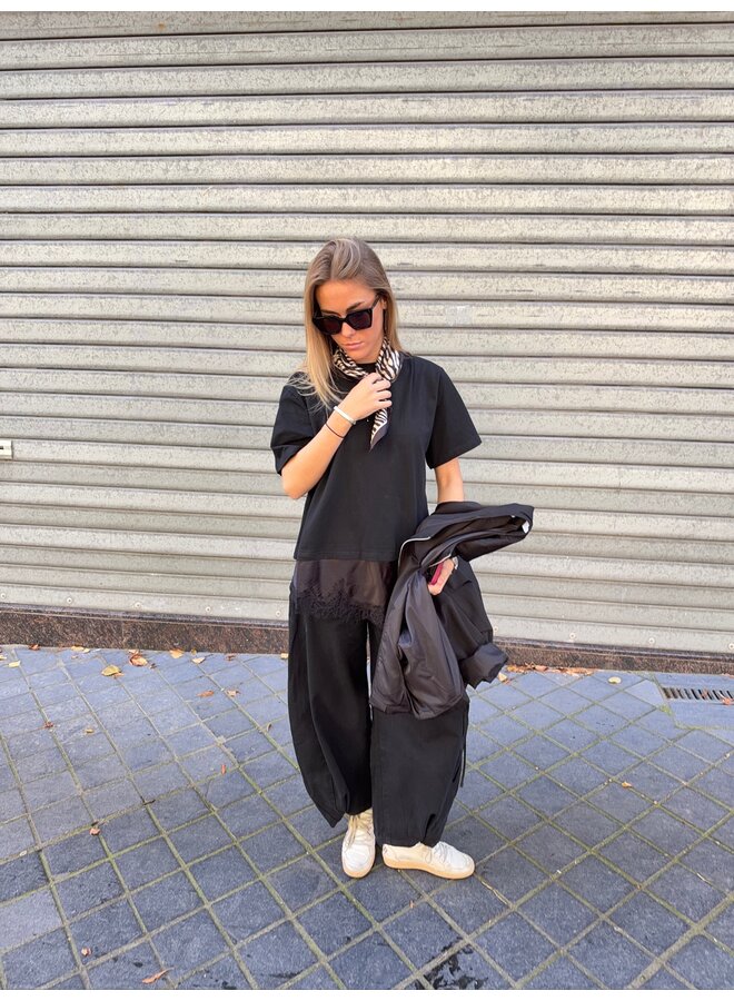 BARREL JEANS BLACK