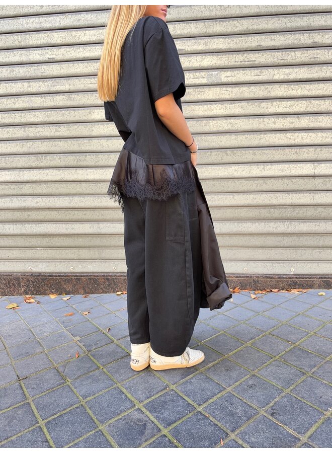 BARREL JEANS BLACK