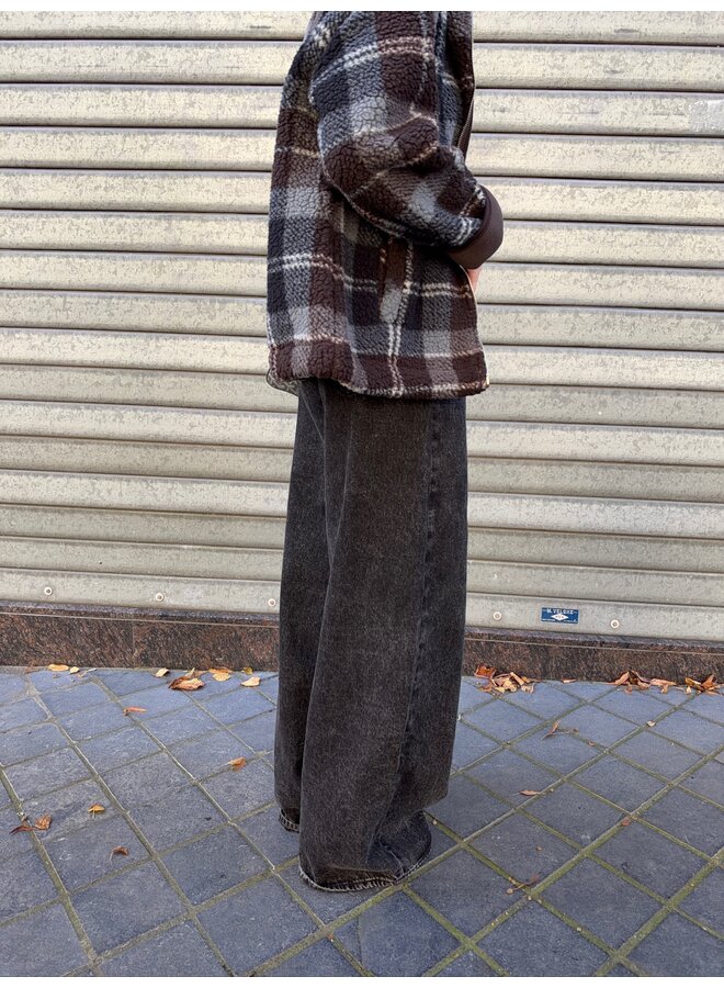 FIENE JEANS BLACK ACID WASH