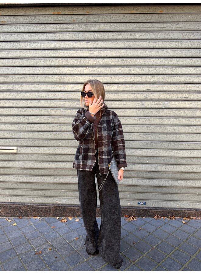 FIENE JEANS BLACK ACID WASH