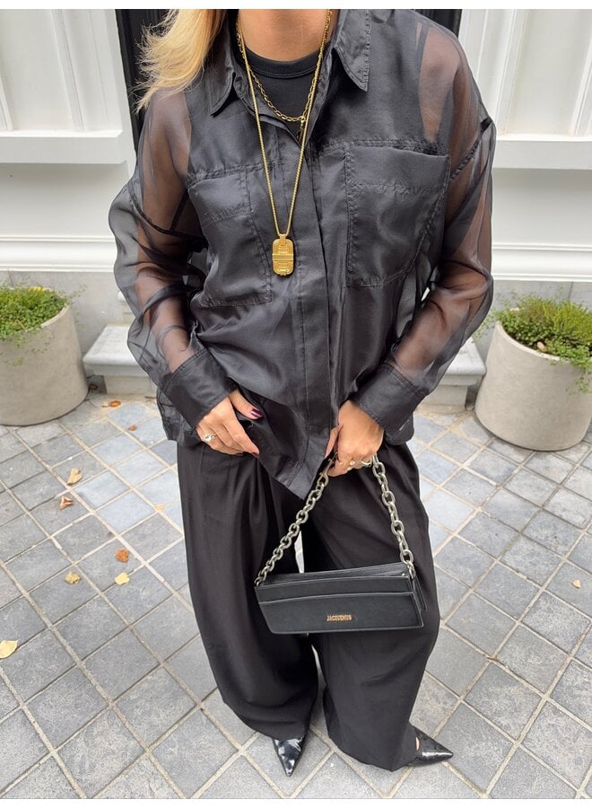 ROUMANA OVERSIZED SHIRT BLACK