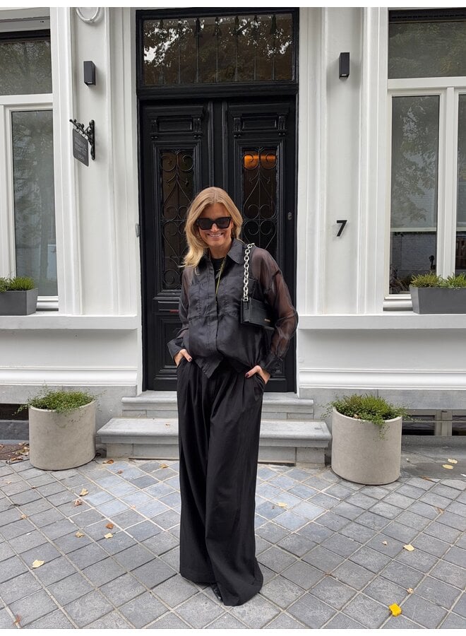 ROUMANA OVERSIZED SHIRT BLACK