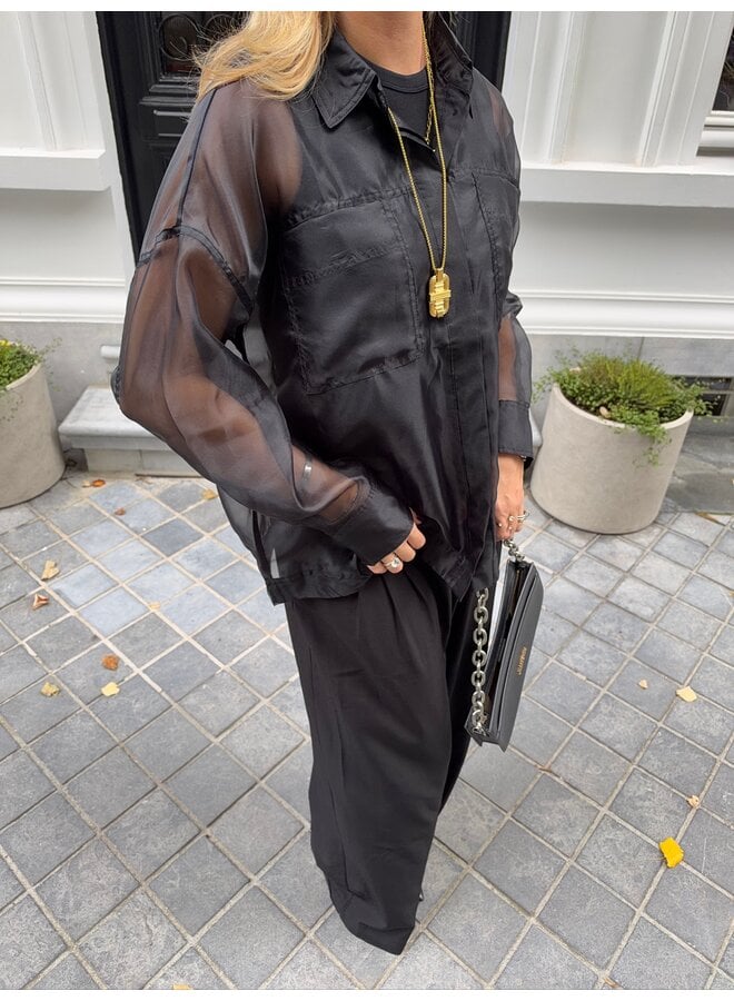 ROUMANA OVERSIZED SHIRT BLACK