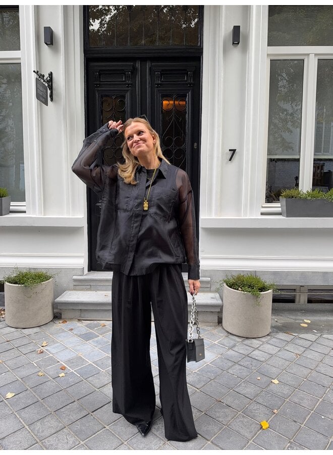 ROUMANA OVERSIZED SHIRT BLACK