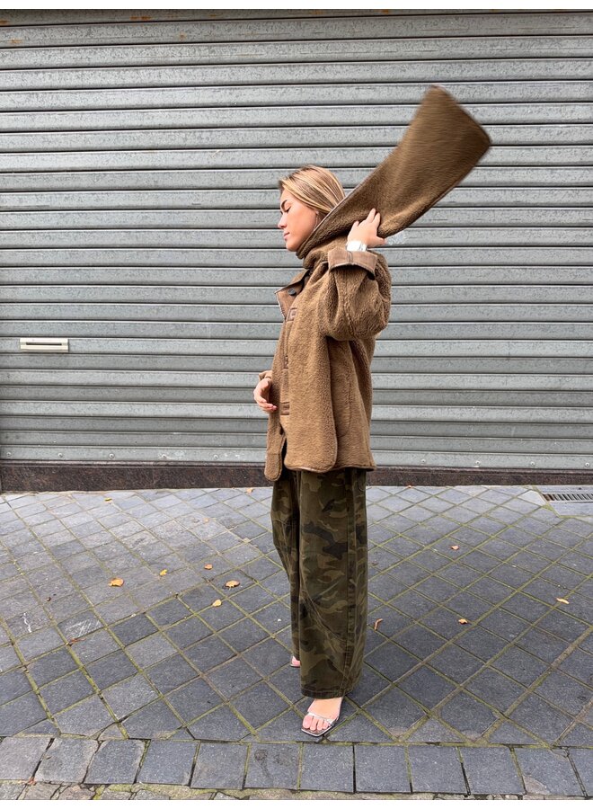 YASOSANA REVERSIBLE SCARF JACKET OTTER