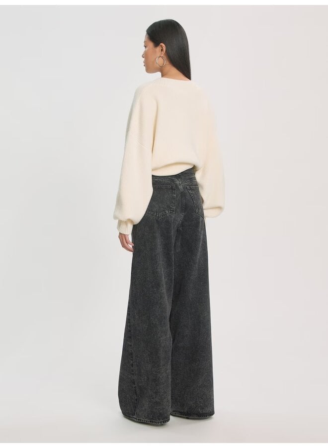 FIENE JEANS BLACK ACID WASH