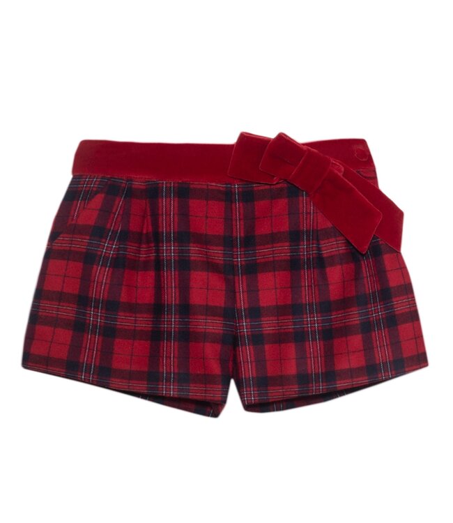 Short in ruit motief - Rood & Blauw