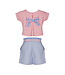 2-Delig set Short & T-shirt - Roze & Blauw