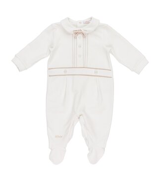 Le Bebé Babypakje met strikje - Off-white