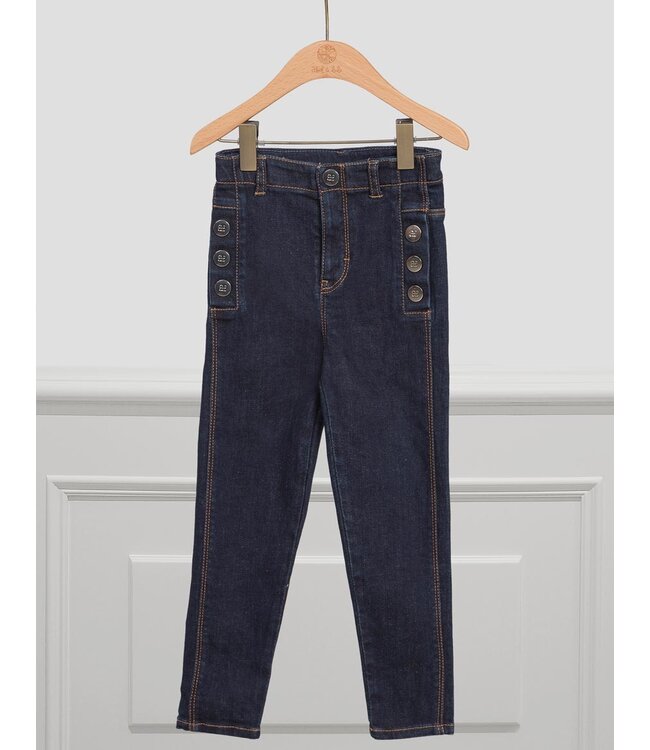 Jeans met knopen – Denim