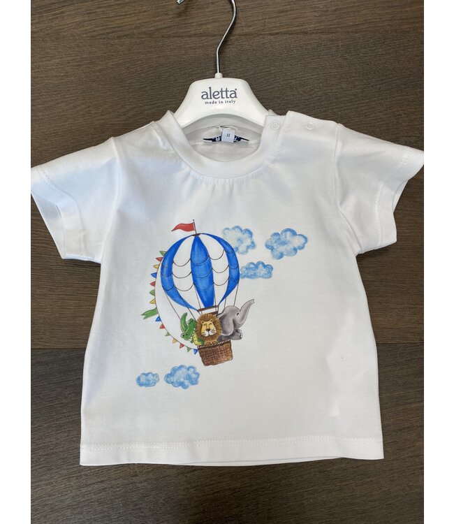 T-Shirt met Luchtballon – Wit