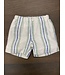 Strepen short – Blauw, groen & Wit