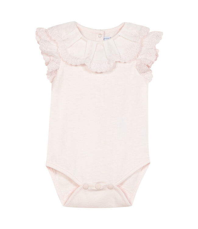 Body met kraag en mouwen – Rose pale