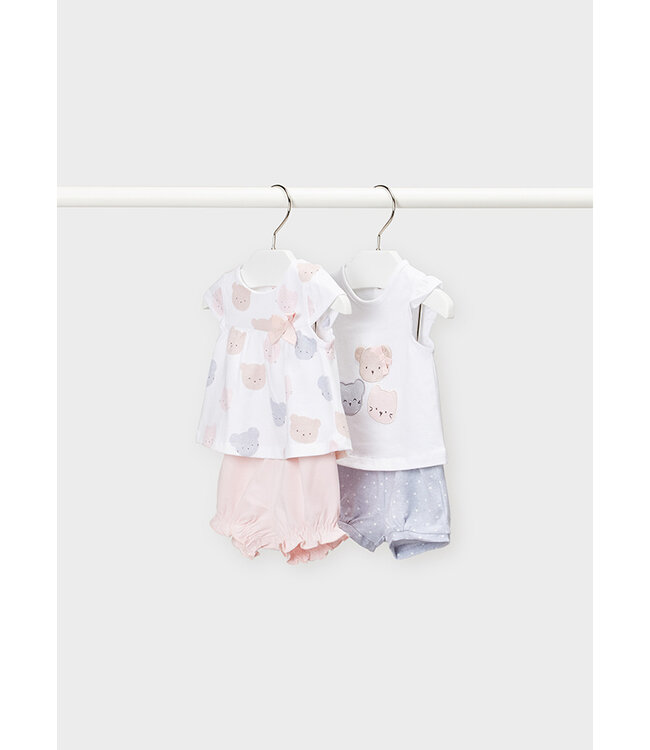 Set van 2 Shortjes & T-shirtjes – Mist