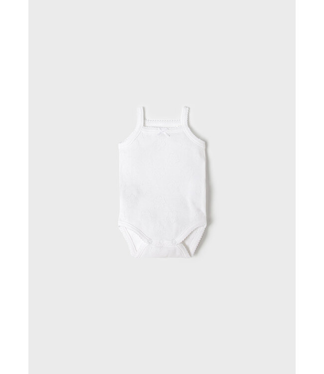 Basic body’tje met bandjes – White