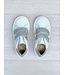 Sneaker met velcro – Parelmoer wit & Zilver