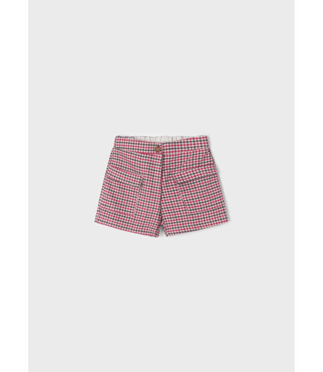 Skort in ruitjesstof – Raspberry