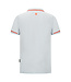 Polo in jersey met oranje detail LUCAS - Ice Blue