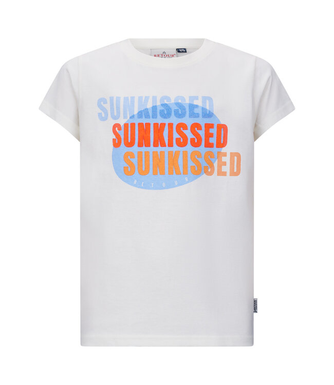 T-shirt sunkissed LOLA - Optical White