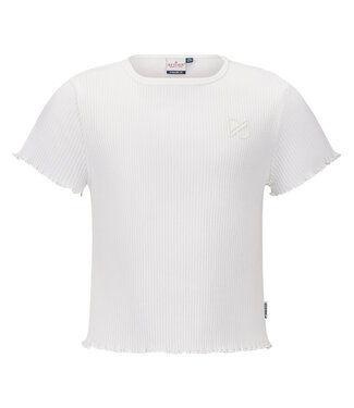 Retour Denim de Luxe T-shirt ribbel KATHY - Optical White